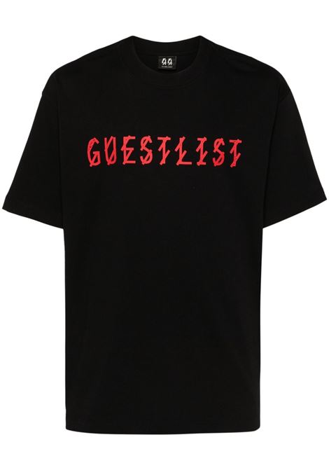 Black Lasered T-shirt 44 LABEL GROUP - men